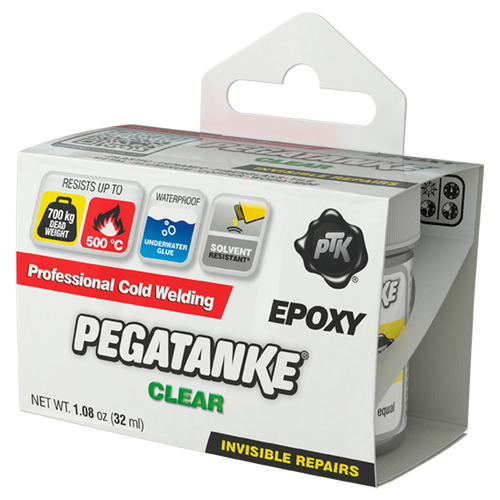 PEGATANKE - Clear 2 Part Epoxy Resin, Professional Cold Weld Adhesive, 32ml